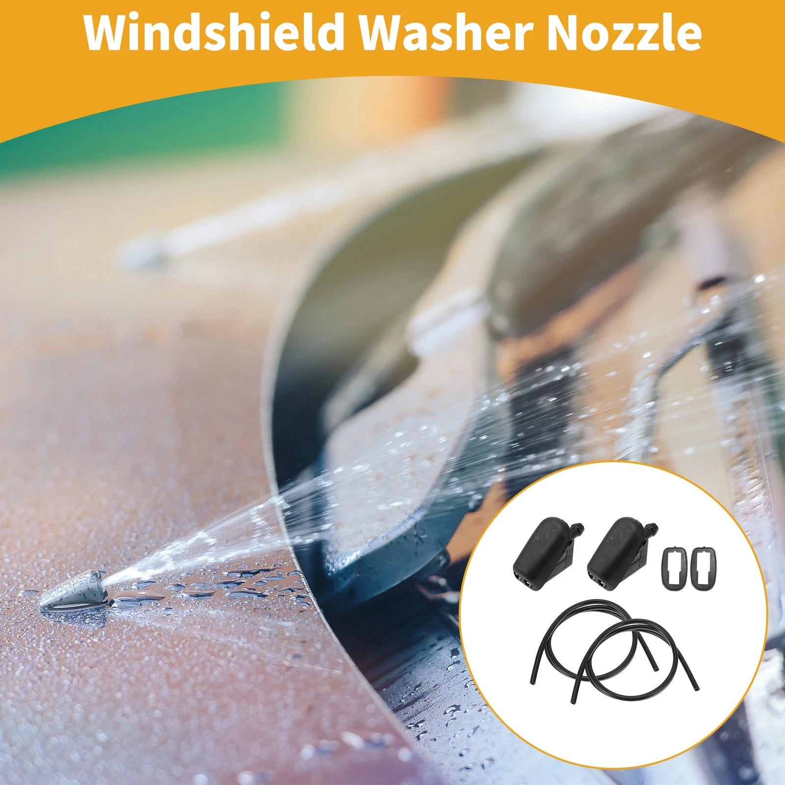 Windshield Washer Nozzle Kit for Ford Fiesta (2001–2007)