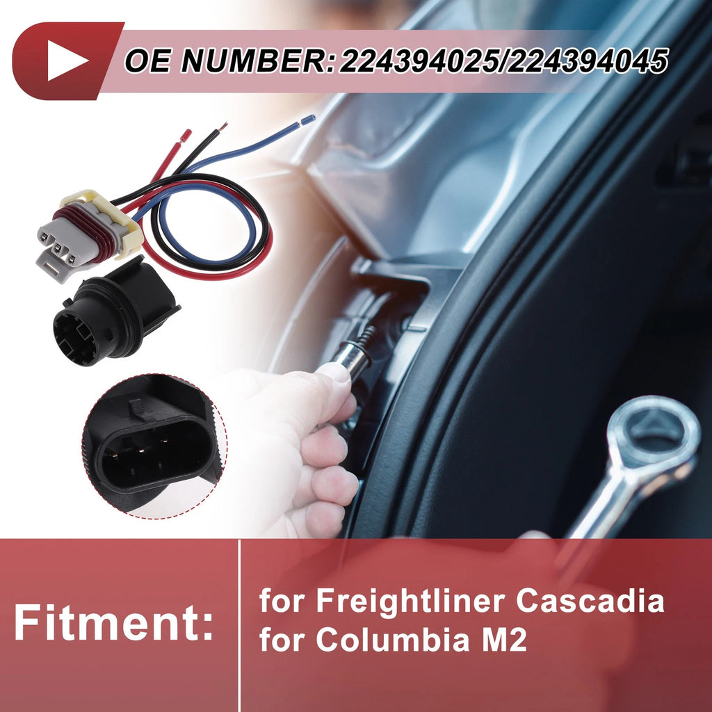 Front Turn Signal Lamp Socket Wiring for Freightliner Cascadia (2008–2023)