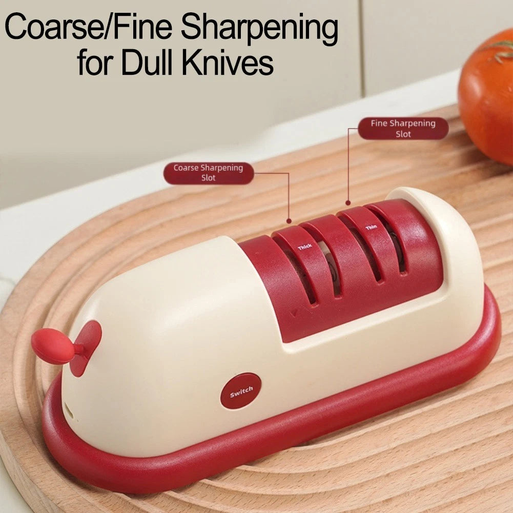 Electric Cutter Sharpener for Kitchen Knives and Scissors