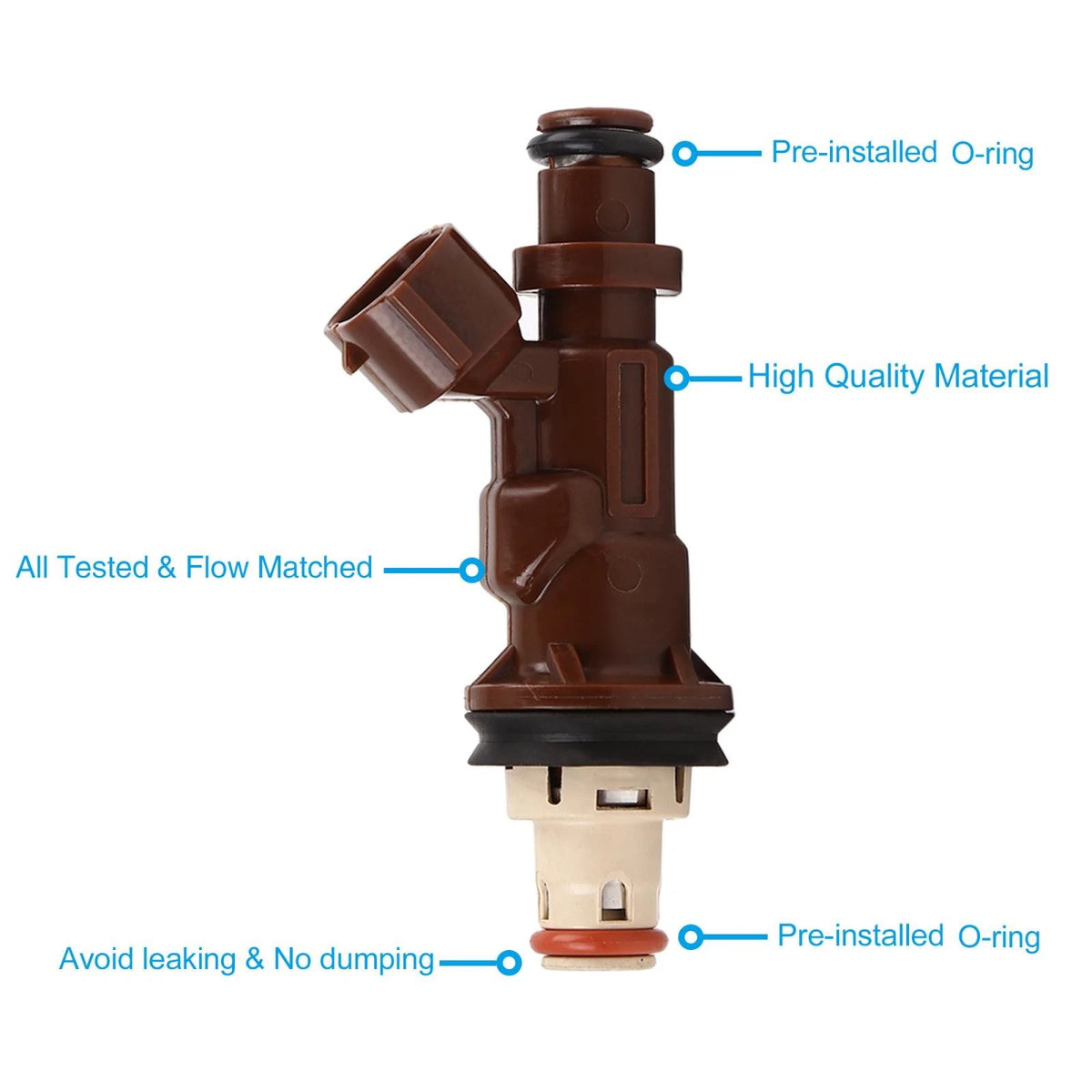 Fuel Injector Nozzle Replacement for Toyota Tacoma Tundra 4Runner 3.4L V6 (6)