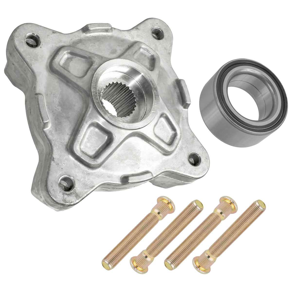 Front Wheel Hub Assembly with Ball Bearings for Polaris RZR 570 EFI (2012–2013)