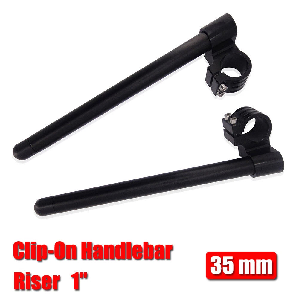1" Raised Clip-On Handlebars Riser for Universal 35mm Fork Tubes