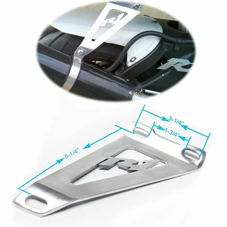 Exhaust Hanger Brackets for Yamaha YZF R1 (2000–2005) Chrome