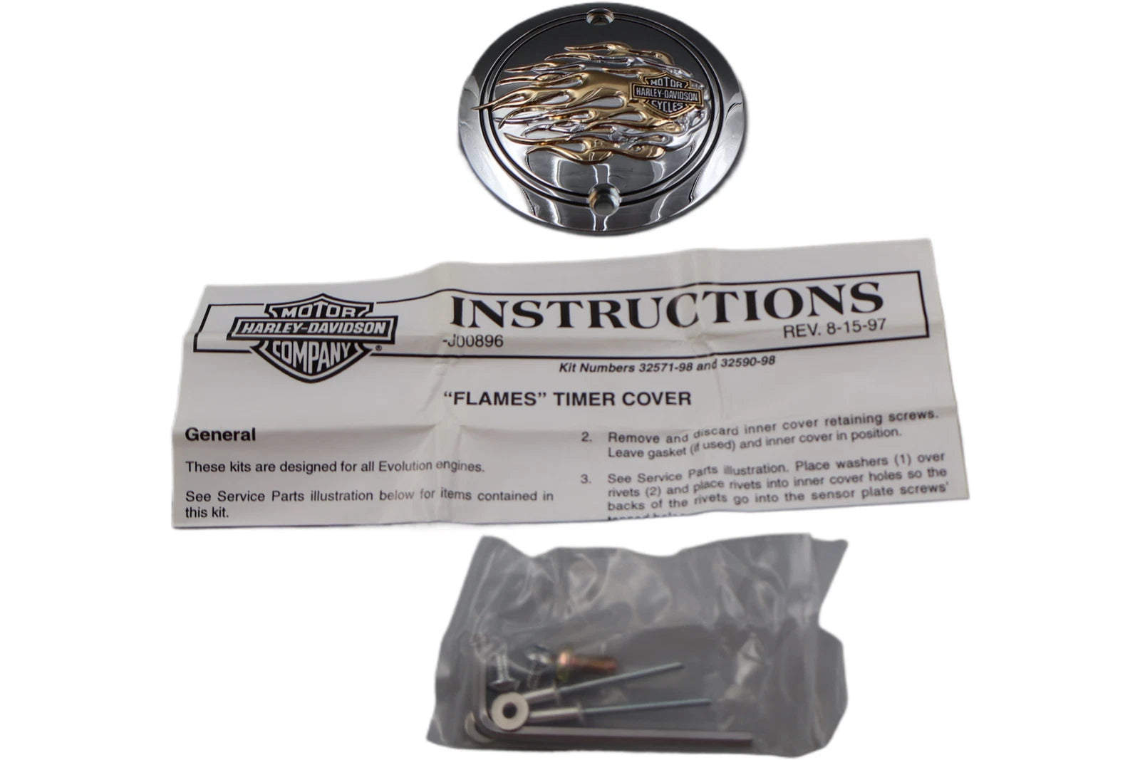 OEM Vertical Timer Points Cover for Harley-Davidson (1970–1999) 32590-98