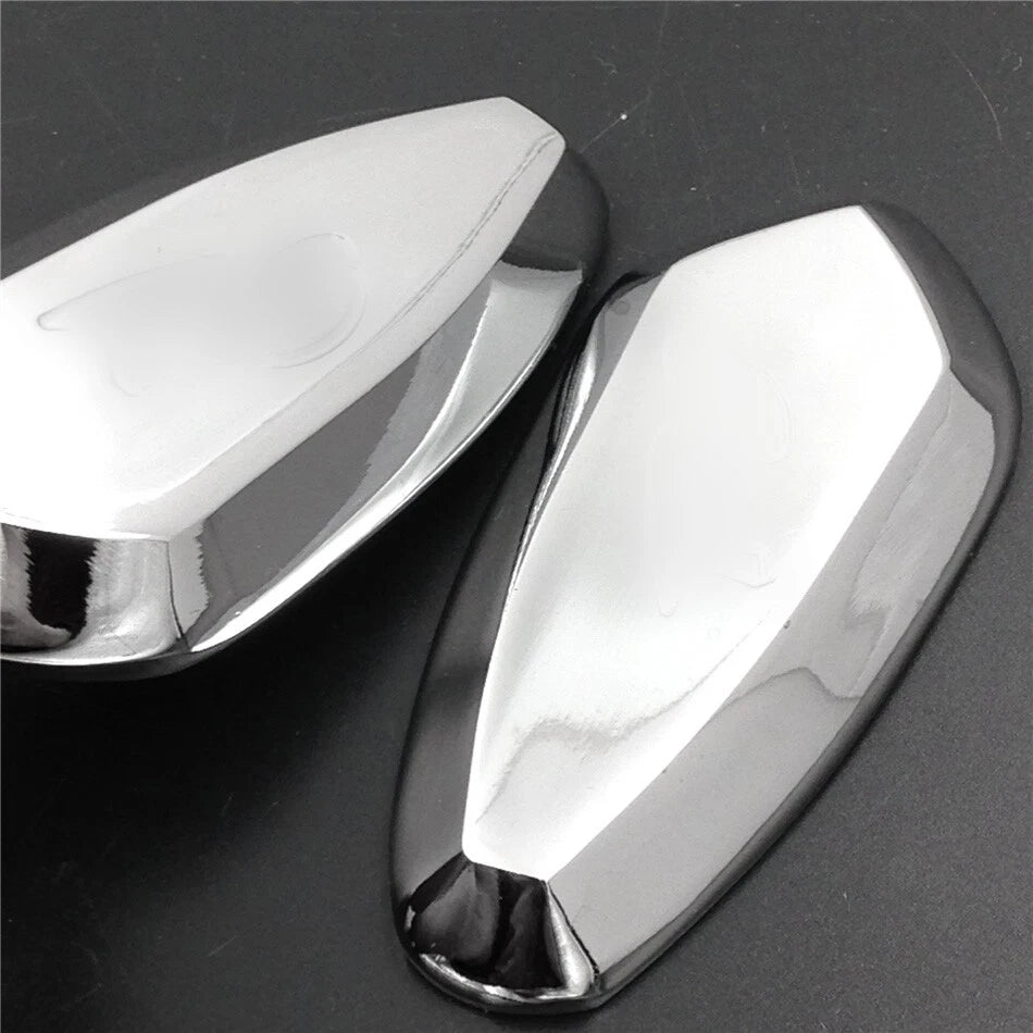 Mirror Block Off Base Plates for Yamaha R6 (1999–2009) Chrome
