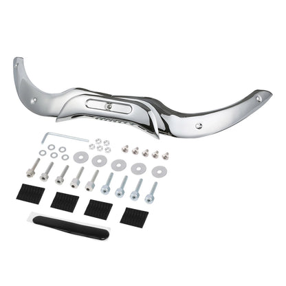Chrome/Black Windshield Trim for Harley Touring CVO Road Glide (2004–2013)