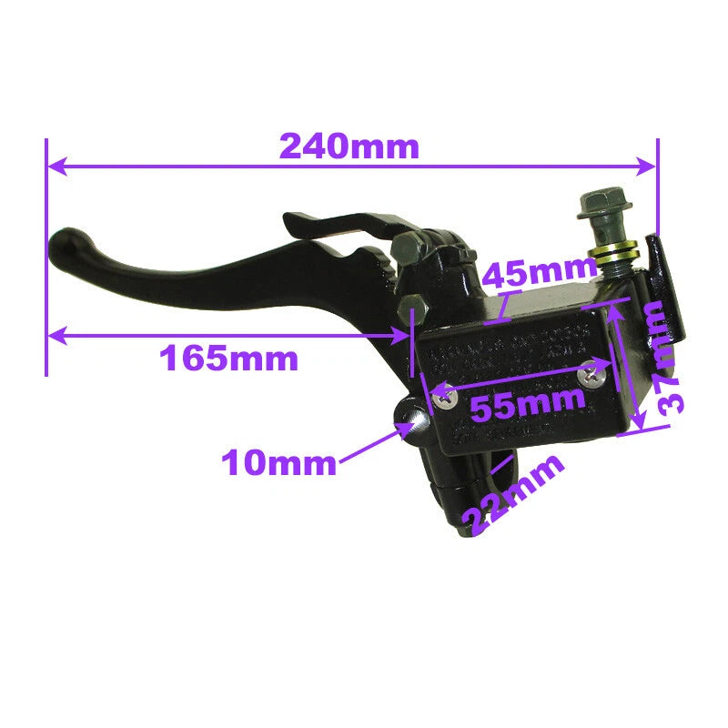 Master Cylinder Hydraulic Brake Handle Lever for Moped Scooter