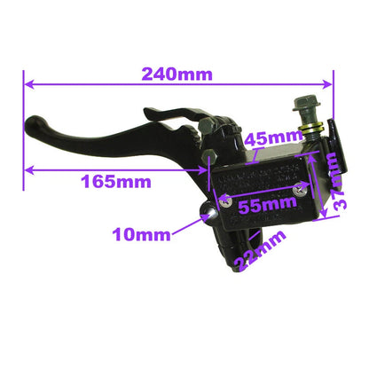 Master Cylinder Hydraulic Brake Handle Lever for Moped Scooter