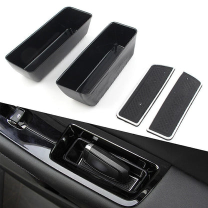 Front Door Handle Armrest Storage Box Tray Kit for Ford Edge (2015–2018)