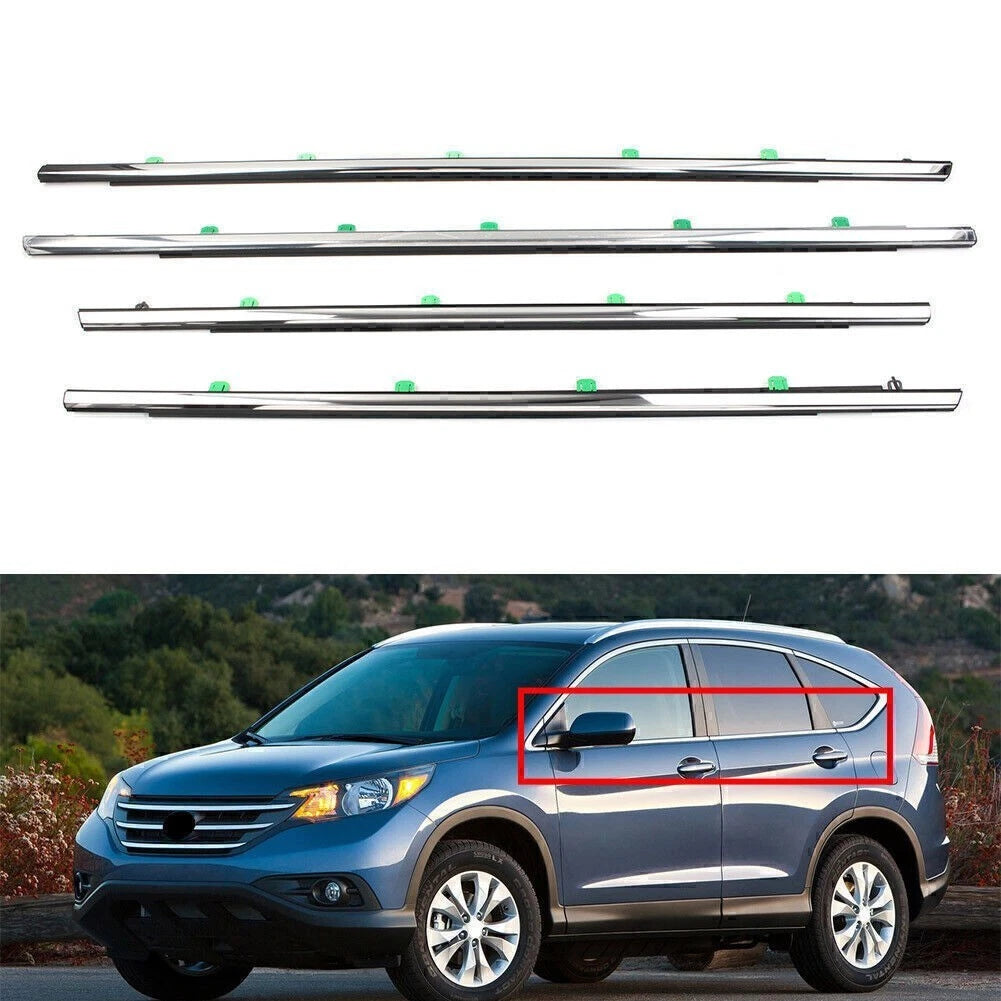 Chrome Door Trims Window Bay Seal for Honda CR-V (2012–2016)