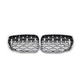 Chrome Black Diamond Front Kidney Grill for BMW 1 Series (E81 E82 E87 E88)