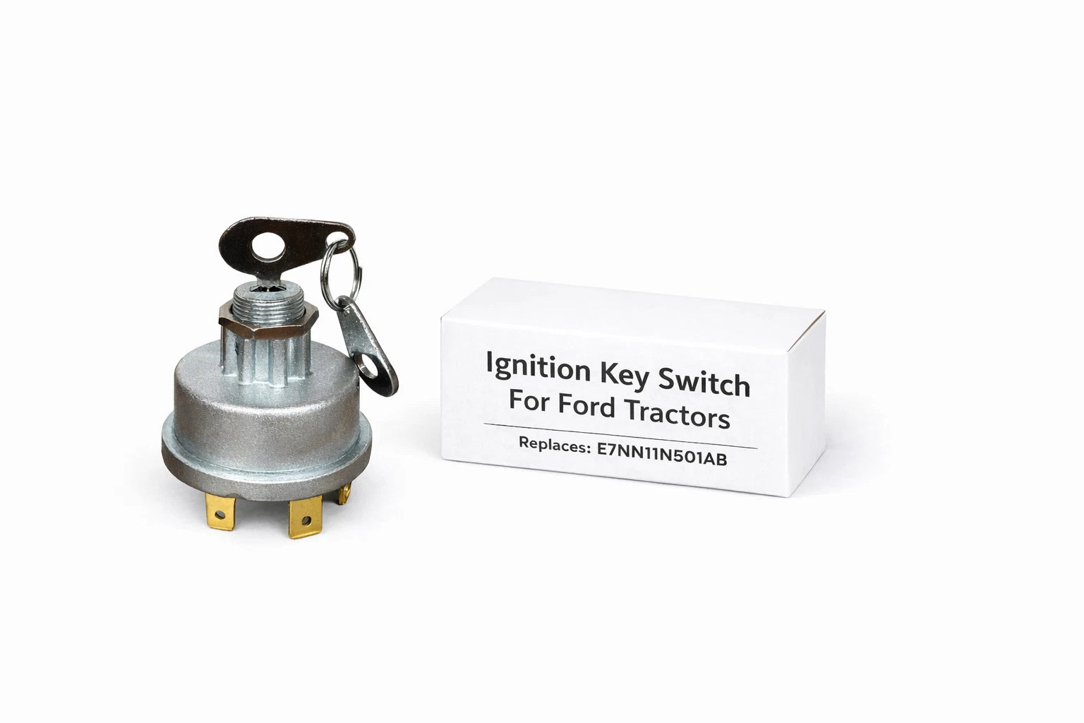 Ignition Key Switch for Ford Tractor (2000–7000) E7NN11N501AB