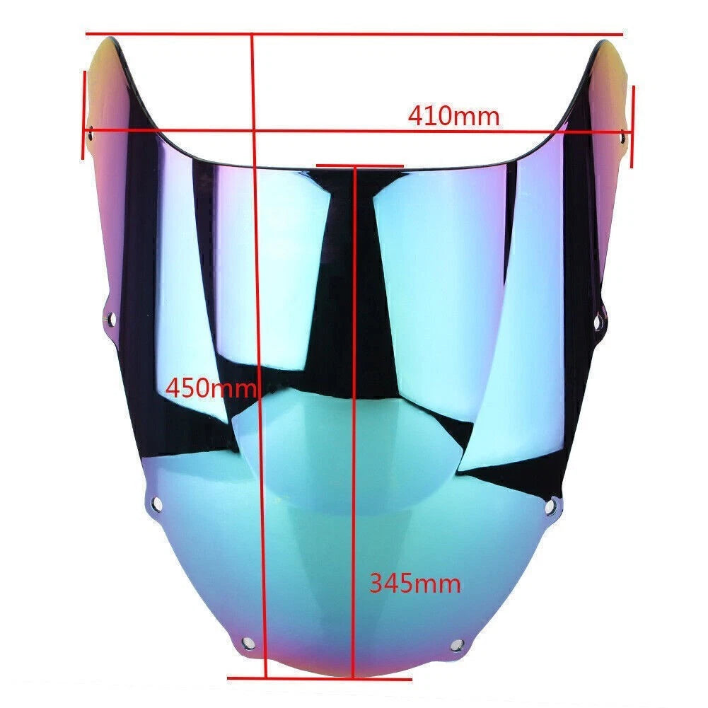 Front Windshield Windscreen for Kawasaki Ninja ZX9R (1998–1999) Double Bubble ABS