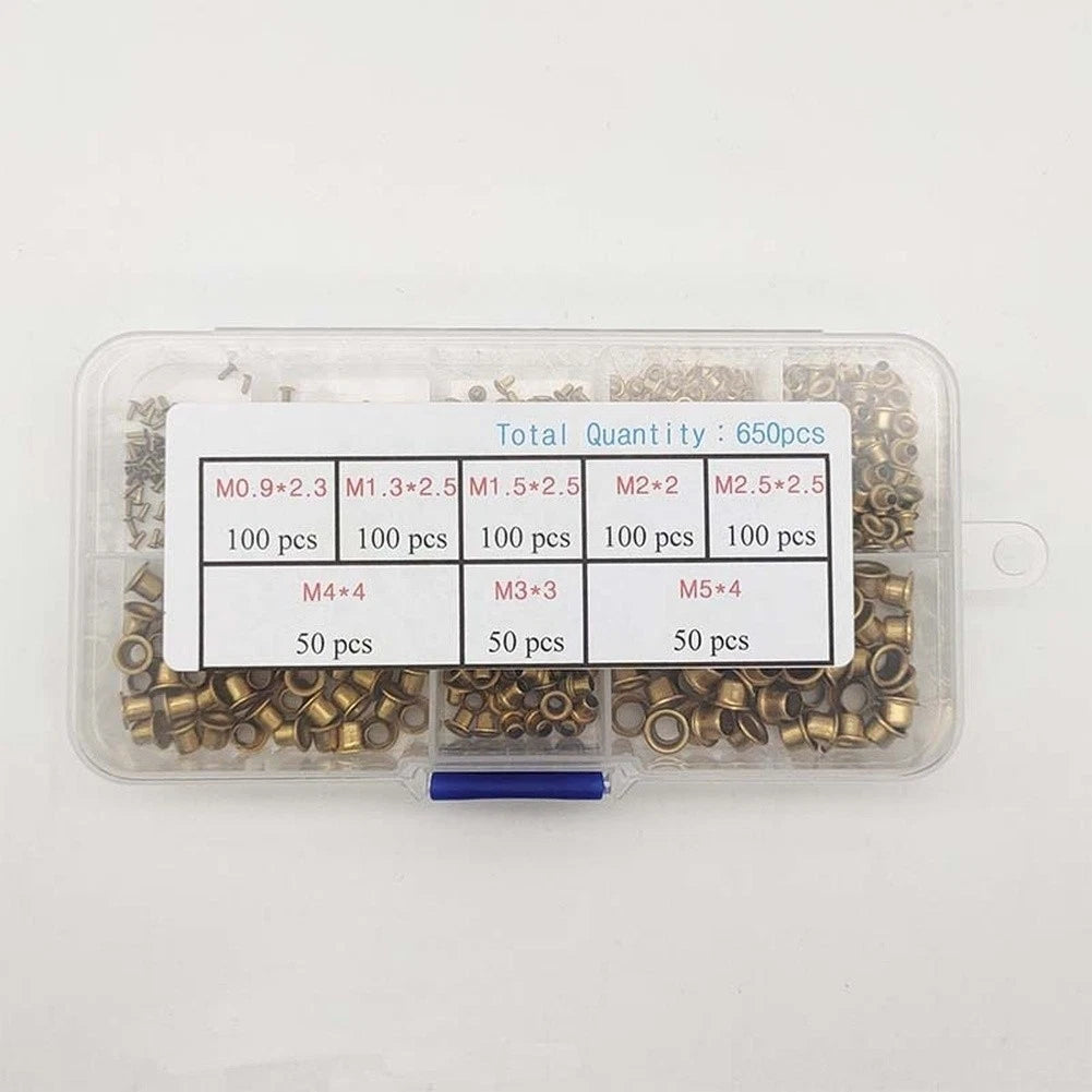 Brass Hollow Rivets for Outdoor Gear Maintenance