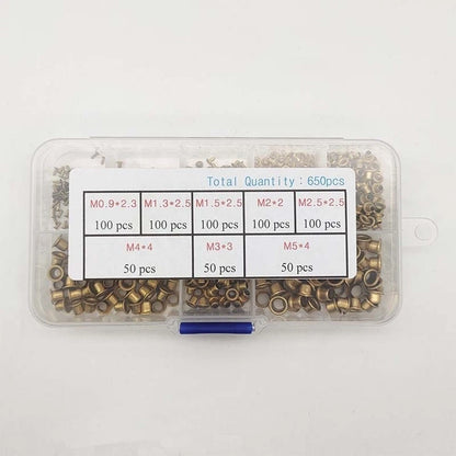 Brass Hollow Rivets for Outdoor Gear Maintenance