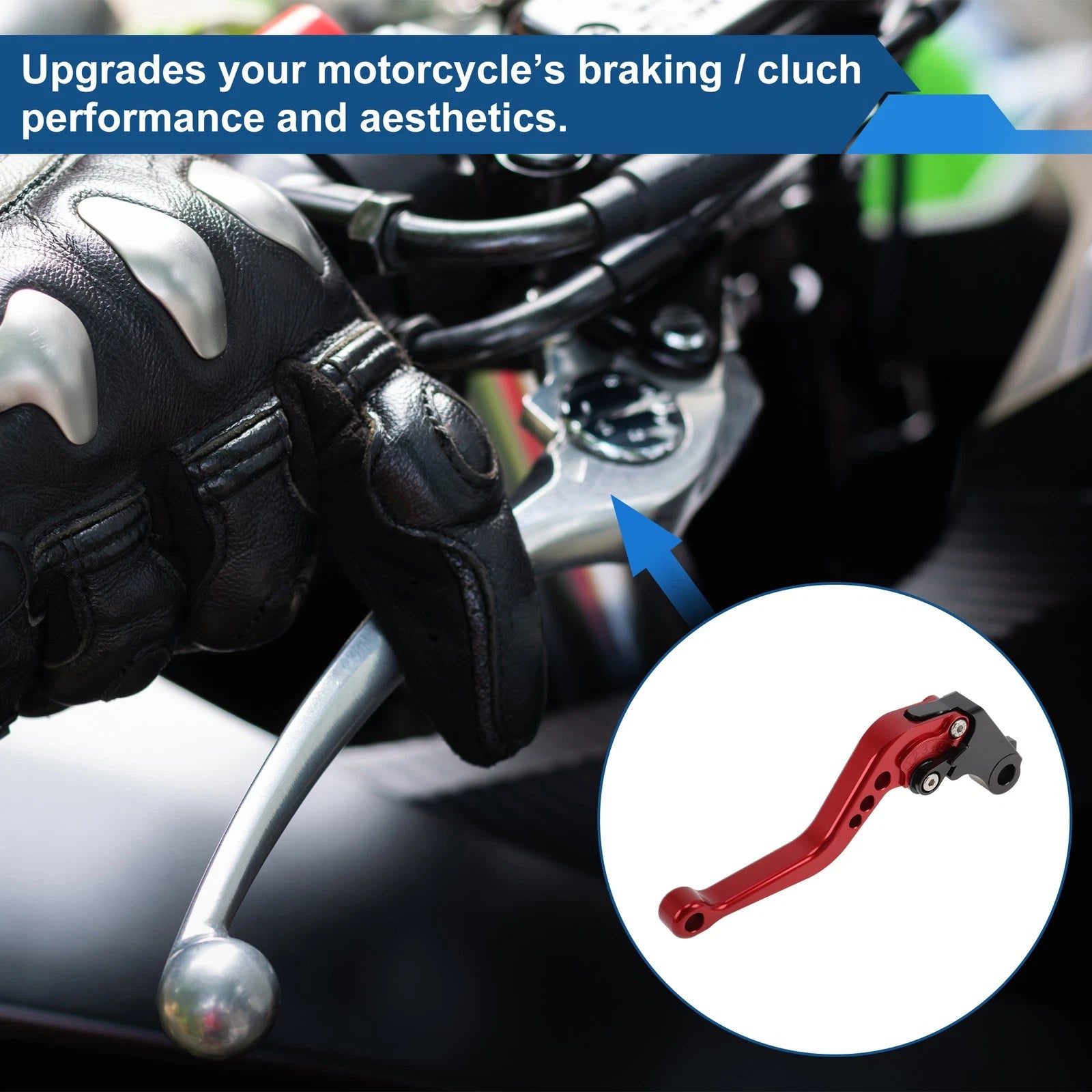 Adjustable Short Brake Clutch Levers for Honda CBR600 F2 (1991–2007) Solid Red
