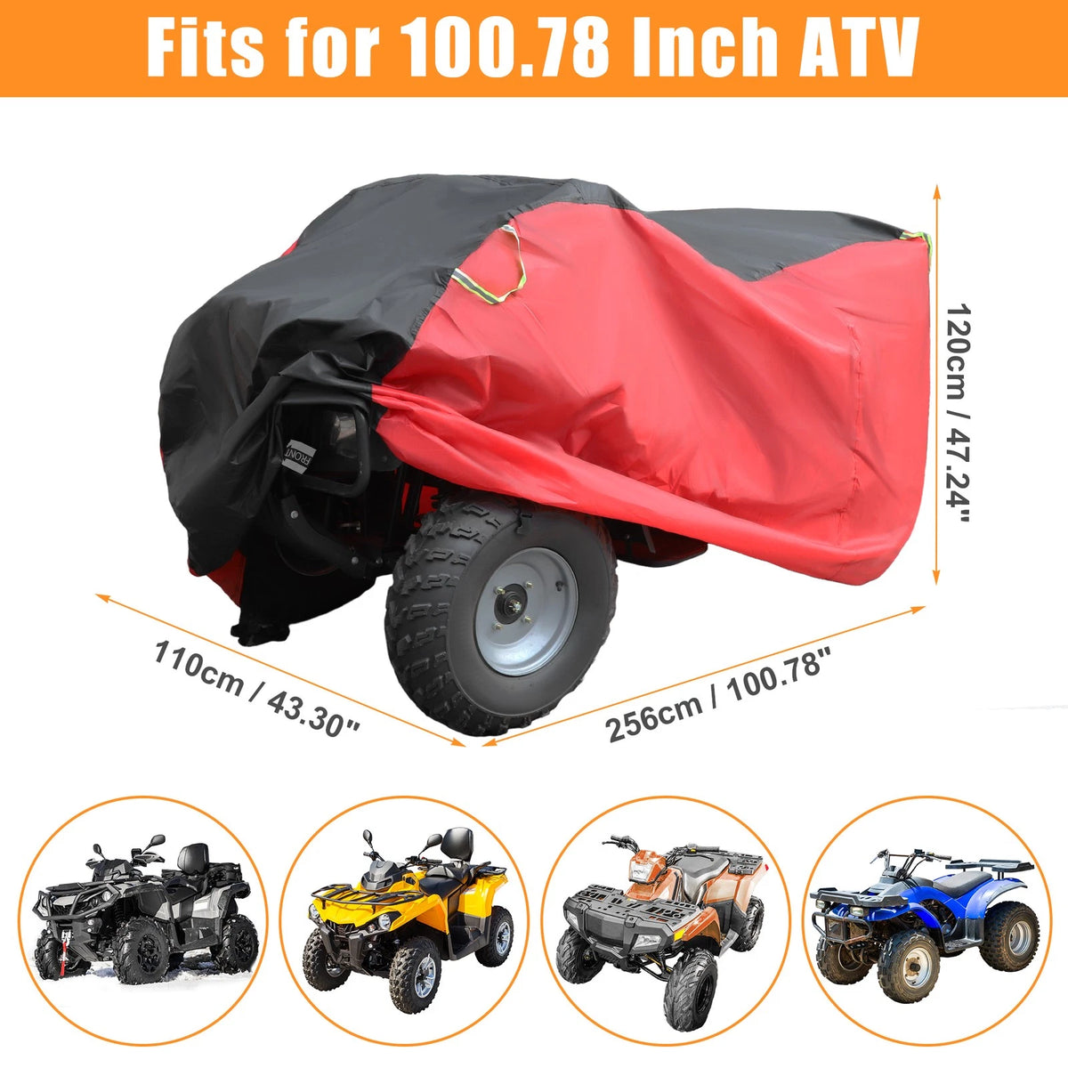 ATV Cover Weatherproof Replacement for Polaris Sportsman ACE 250-1000 (2018–2020)