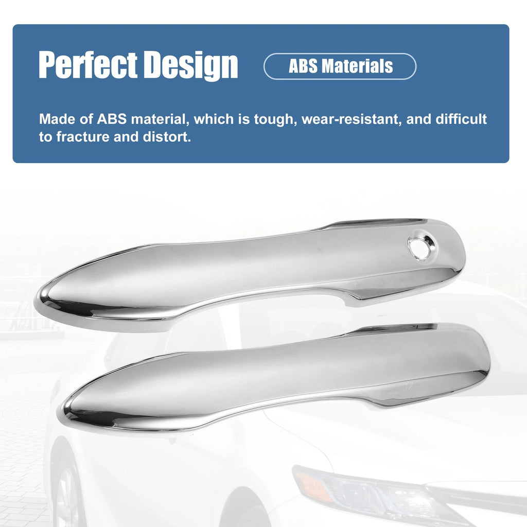 Door Handle Cover Front Set for Toyota Camry (2018–2023) Chrome Silver