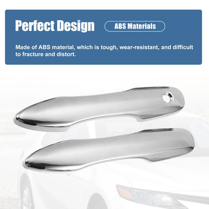 Door Handle Cover Front Set for Toyota Camry (2018–2023) Chrome Silver