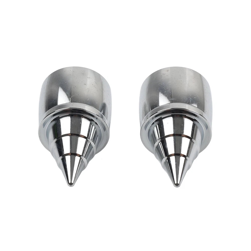 Front Axle Cap Nut Covers for Harley Touring Dyna (2000–2007)