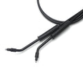 Black Extended Cable & Brake Line Kit for Harley Softail (2000–2006)
