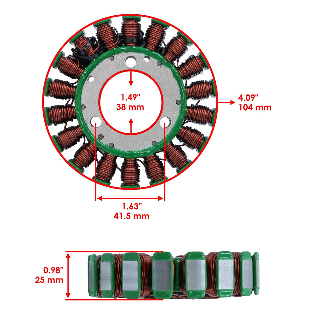 Stator and Regulator Assembly with Gasket for Suzuki GS1000G (1980–1981)