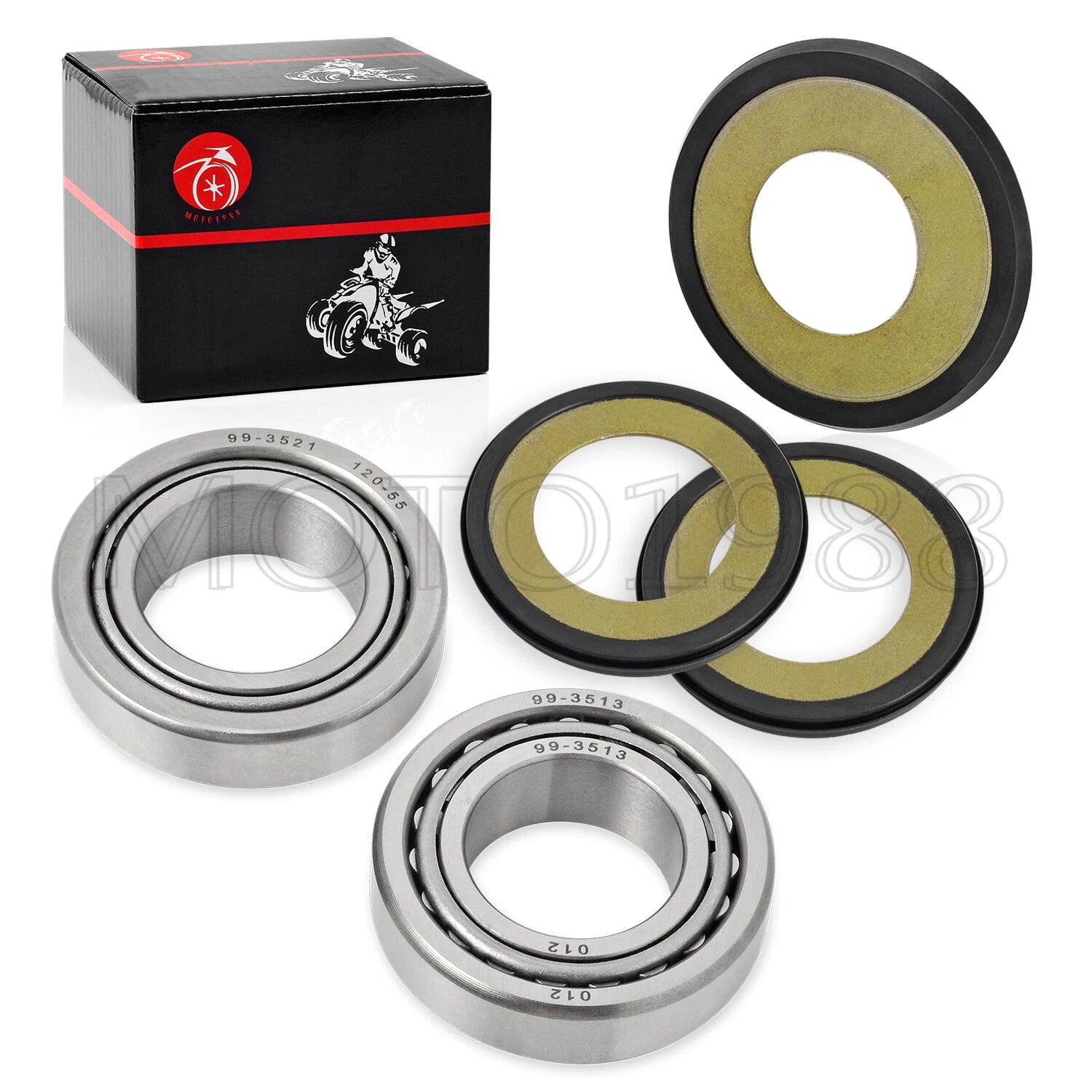 Steering Stem Bearing Seal Cover Kit for Yamaha YZ125 (1996–2022)