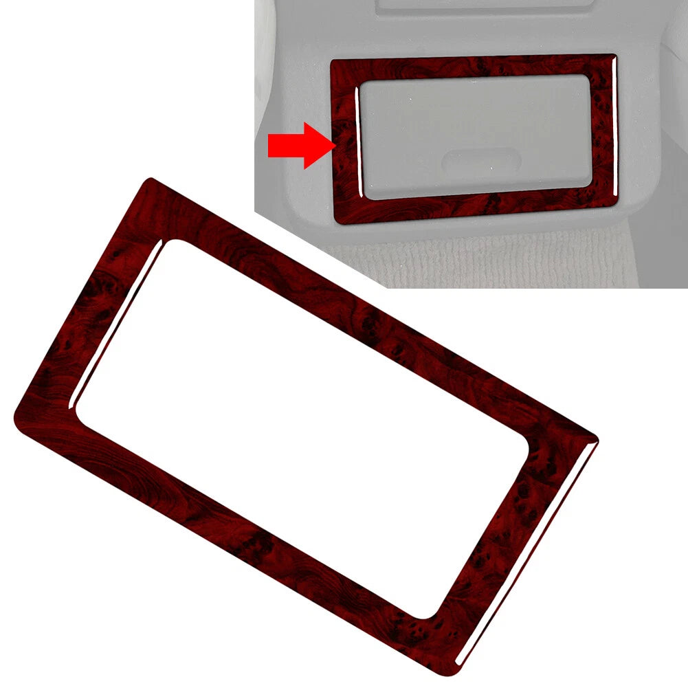 Rear Storage Box Frame Cover Trim for BMW 3 Series E36 (1994–1996) Wood Red