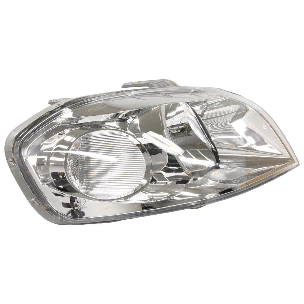 2X Clear/Chrome Headlights Pair for Holden Barina TK (2008–2011)