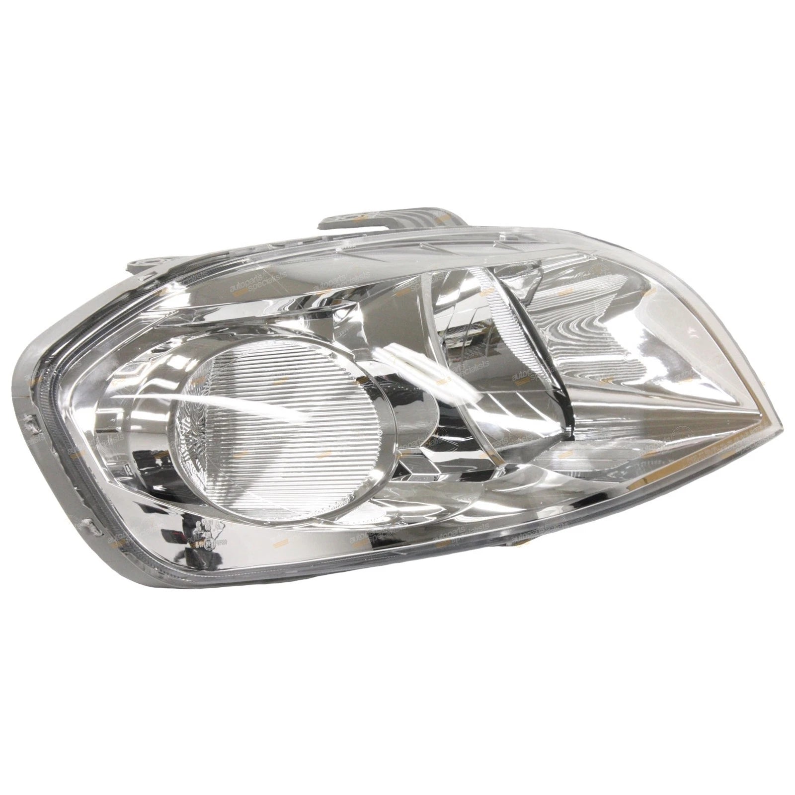 2X Clear/Chrome Headlights Pair for Holden Barina TK (2008–2011)