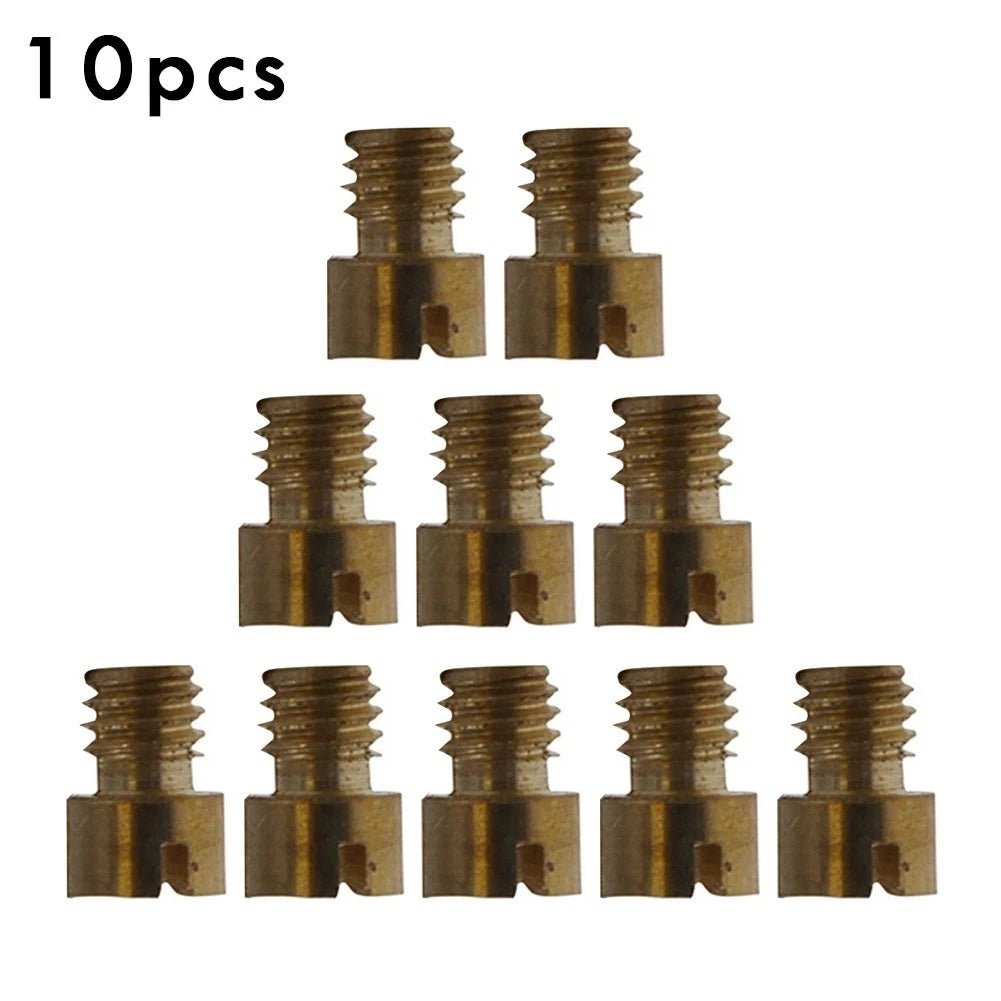 10x Carburetor Main Jet Kit Nozzles for Kymco Rex-Hercules (Fit 52-75)