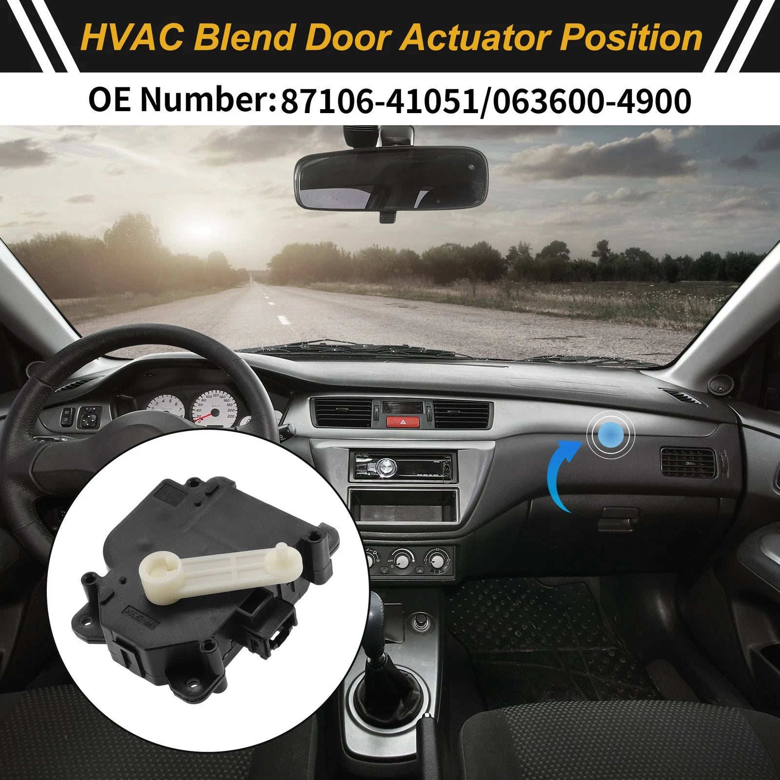 HVAC Heater Blend Door Actuator Replacement for Toyota Camry (2007–2011)