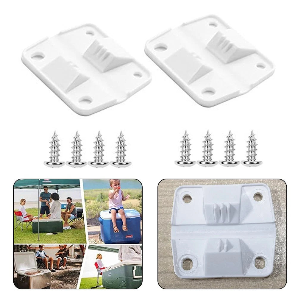 2X Cooler Plastic Hinges with 8 Screws for Reliable Repair Solution