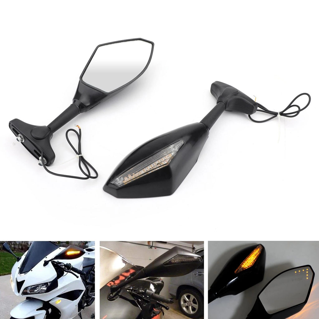 Pair of Mirrors for Kawasaki Ninja ZX6R ZX7R ZX9R ZX10R ZX12R ER6F Z750S ZRX T9