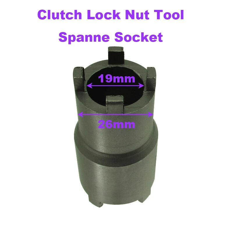 Clutch Removal Tool Puller Spanner Socket for Motorcycle (20mm, 24mm)
