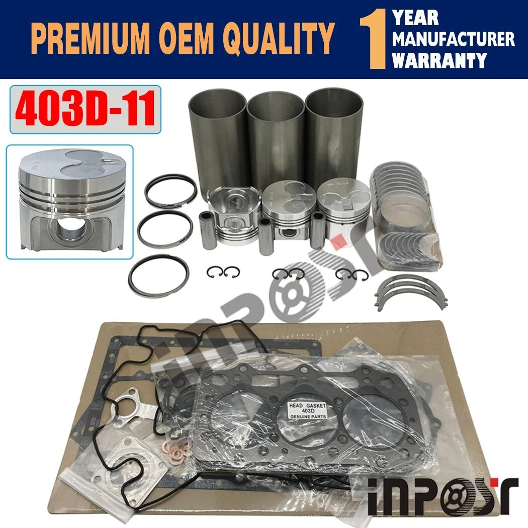 Overhaul Rebuild Kit for Perkins 403D-11, 403C-11 (Backhoe Loader)