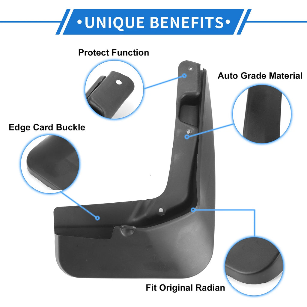Front Rear Side Mud Flaps Splash Guards for Ford Mondeo MK5 (2013–2022)