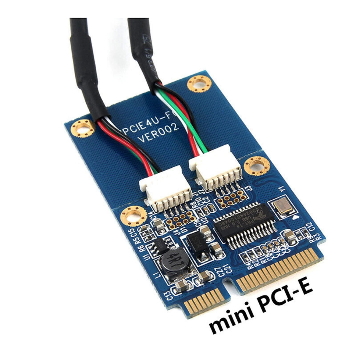 Mini PCI-E to 5 Pin Dual USB 2.0 Adapter Riser Card Extender