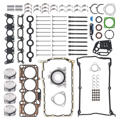 Piston Rings Engine Gasket Rebuild Kit for Audi A3 A4 A6 TT 1.8T Turbo (2000–2007)