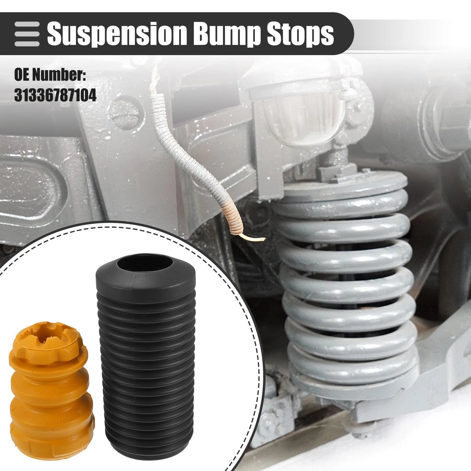 Front Suspension Bump Stop Strut Boot Kit for BMW X3 X4 (2011–2023)