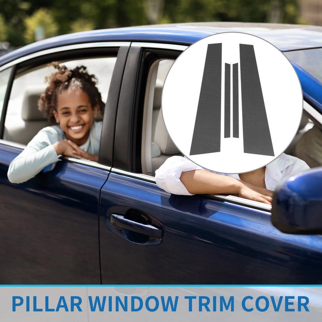 4 Pcs Door Pillar Window Trim Replacement for Volkswagen Jetta (2011–2018)