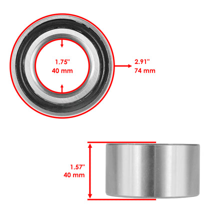 Rear Wheel Hub Assembly with Bearing Bolt for Polaris RZR 800 EFI (2008–2014)