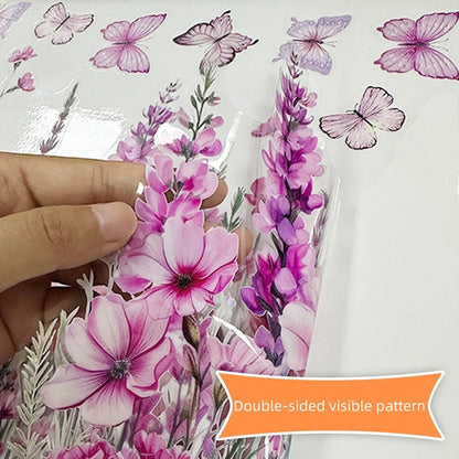 Floral Window Clings for All Vehicles (Easy Installation, All-Angle Visibility)