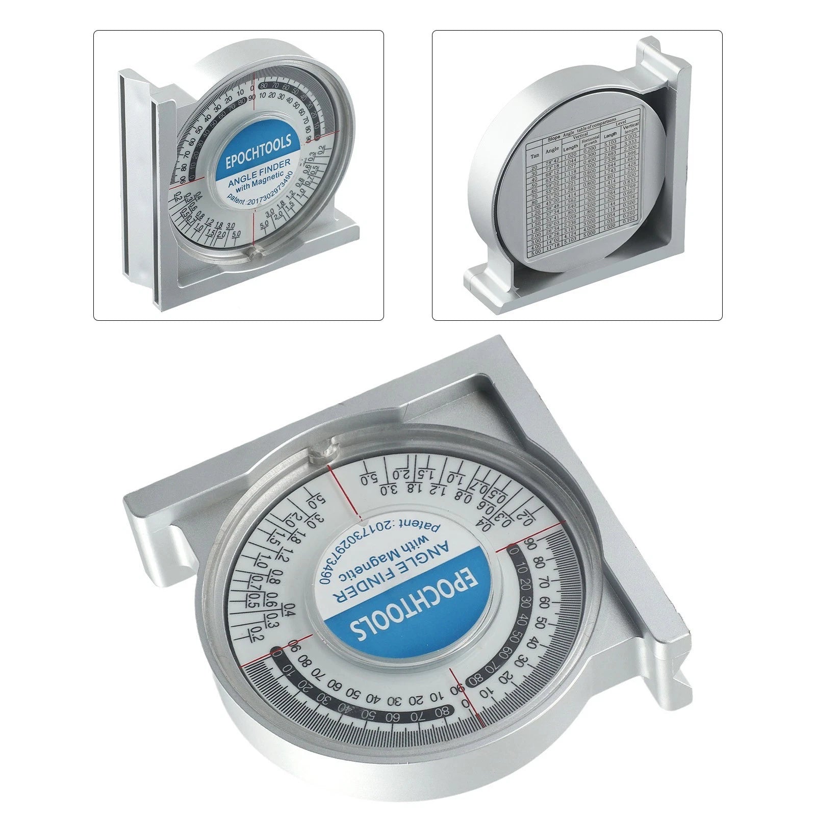 Slope Level Meter Protractor for Tools (Portable, 100g, ABS Acrylic)