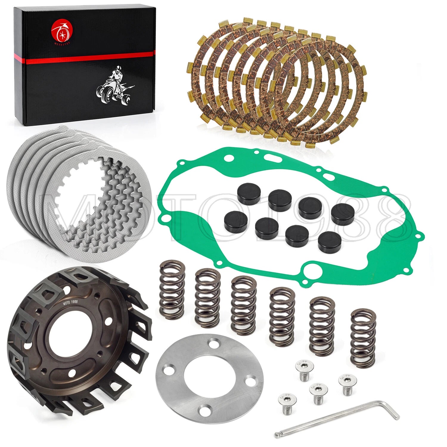 Billet CNC Clutch Basket Kit w/Gasket for Yamaha Banshee 350 (1987–2006)