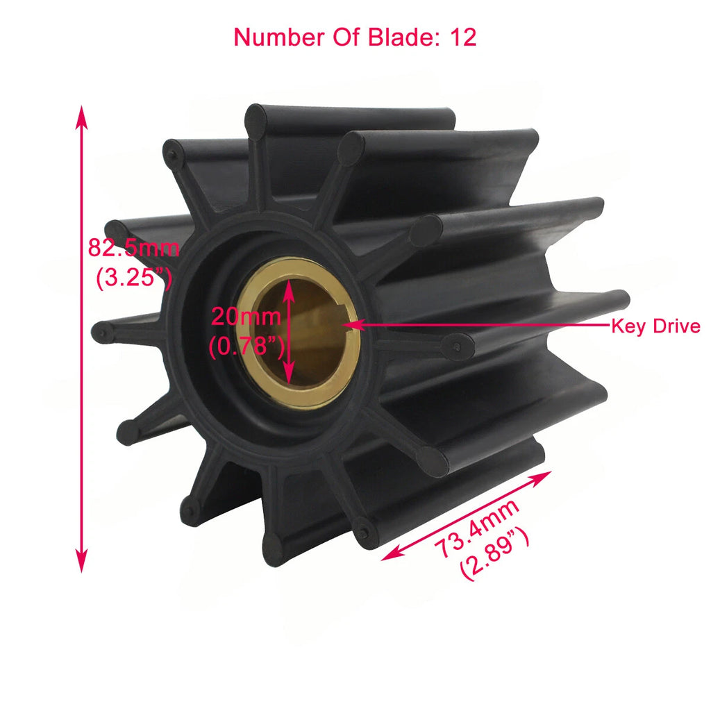 2Pcs Water Pump Impeller for Caterpillar (7E-0321, 1W5664)