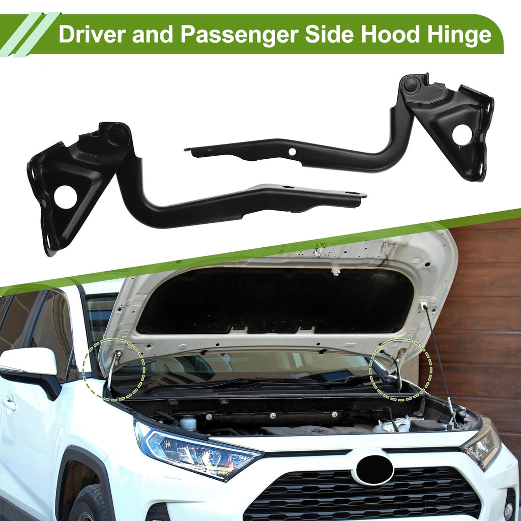 Hood Hinges Front Bonnet Bracket Replacement for Toyota RAV4 (2006–2014) 1 Pair