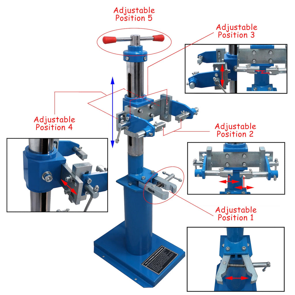 Heavy Duty Hydraulic Spring Coil Compressor for Universal Applications