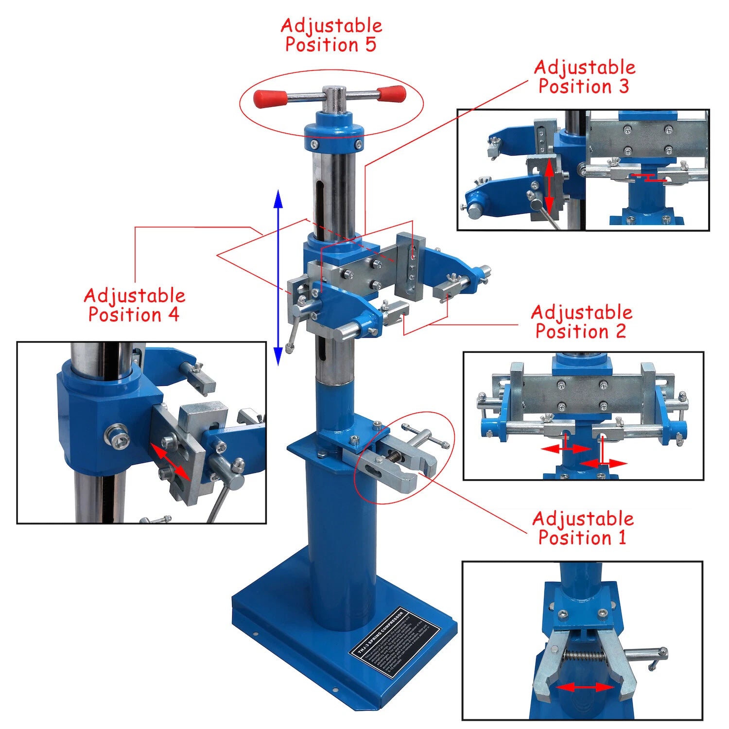 Heavy Duty Hydraulic Spring Coil Compressor for Universal Applications