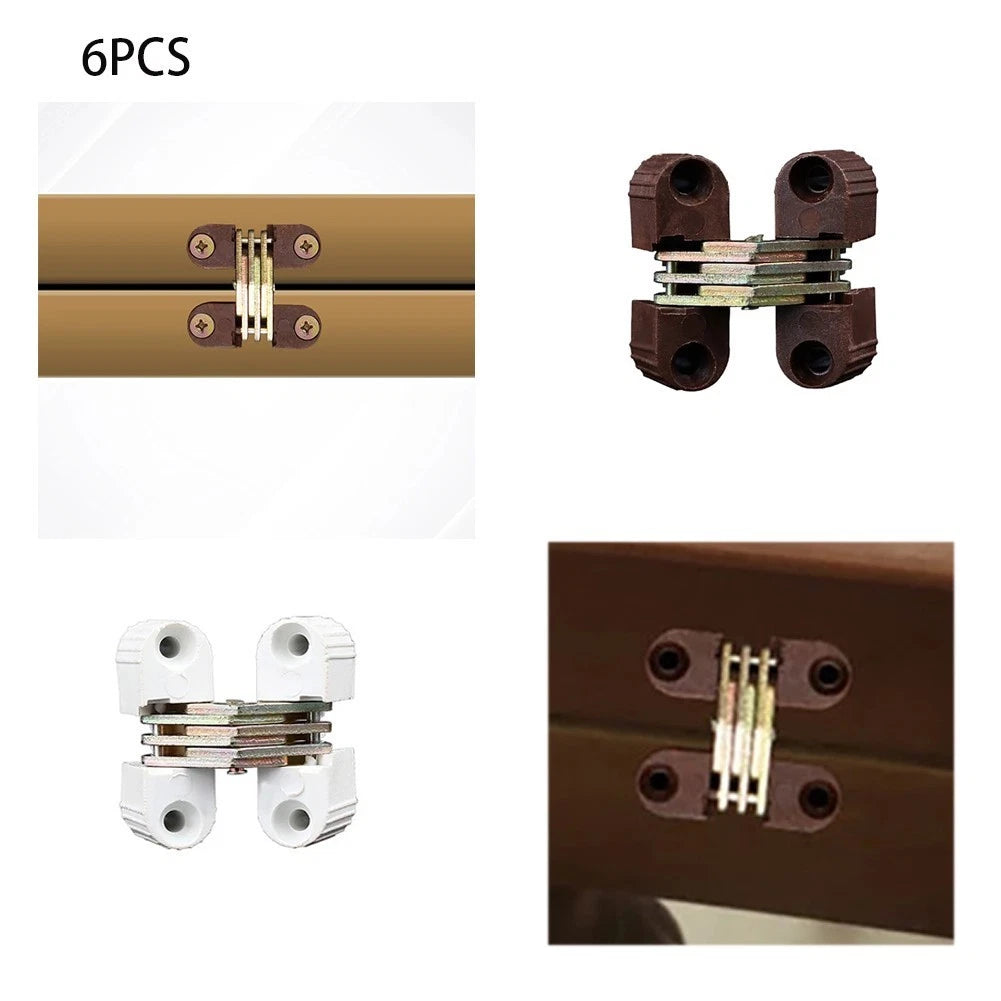 Invisible Cross Hinge for Cabinet Cupboard Wooden Boxes 0-180 Degree